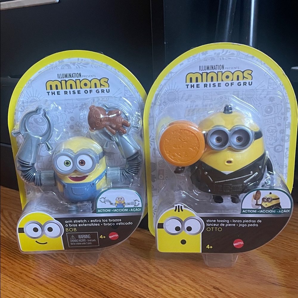 Mattel Minions Bob and Otto Figures with Accessories